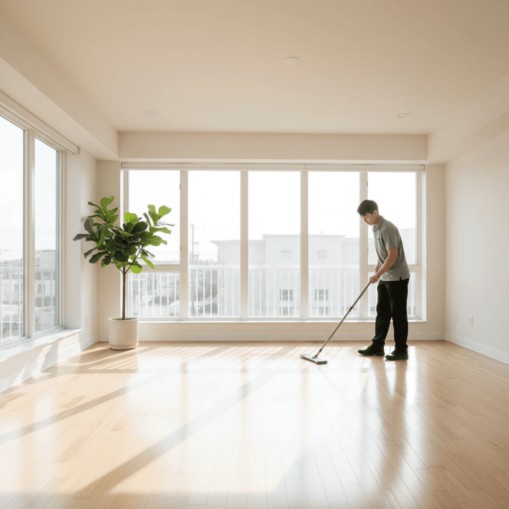 Move-out cleaning of empty property
