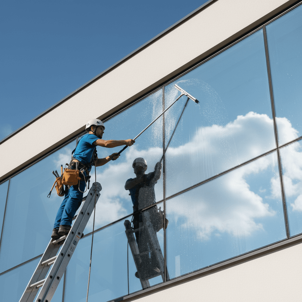 Professional window cleaning service